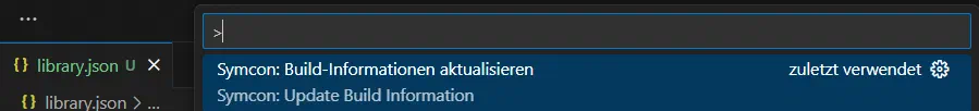 Befehl zum Aktualisieren der Build-Informationen