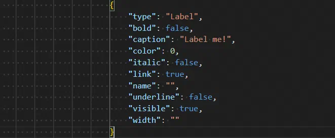 Eingefügtes Element in der form.json
